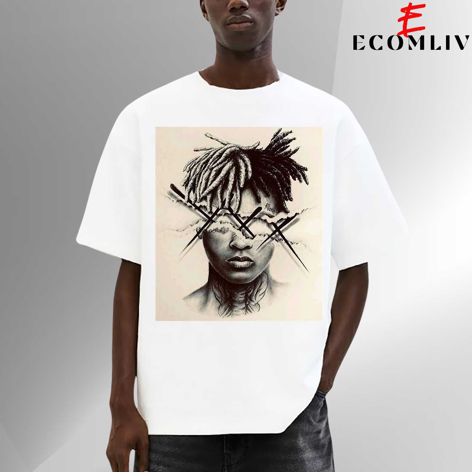 Xxxtentacion Face Unisex T-Shirt, Rap Streetwear Top